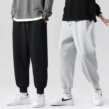 休闲裤男Trendy Grey Men's Loose Fit Casual Pants Korean Style Spring Autumn Sweatpants Summer Wardrobe Trousers Male
