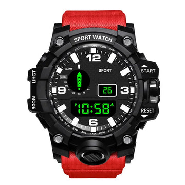 手表男手表男YIKAZE Men's LED Digital Watch Men Sport Watches Fitness Electronic Watch Multifunction Military Sports Watches Clock Kids Gifts