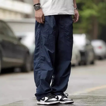 休闲裤男Summer Outdoor American Style Men's Loose-fit Hiking Pants Casual Cargo Pants Japanese Style Functional Trousers For Men