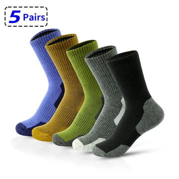 Men Socks Cotton Breathable Long Business Harajuku Socks Solid Gentleman Sox Sokken Outdoor Sports 5 Pairs/Lot Socks Gift男士袜子