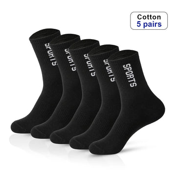 5 Pairs Apring Summer winter Mens Sports Socks Leisure Sweat Absorbent Comfortable Thin Breathable Socks men Basketball Meias男士袜子