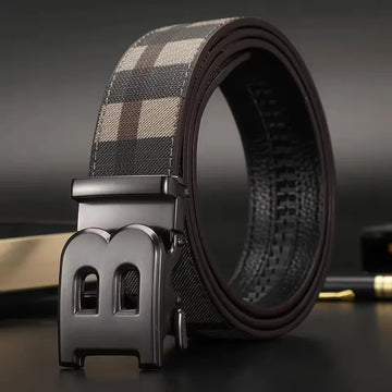 腰带High Quality Men's Belt Designer Genuine Leather Belts Male Metal Automatic Buckle Casual Fashionable Belt For Men Jeans