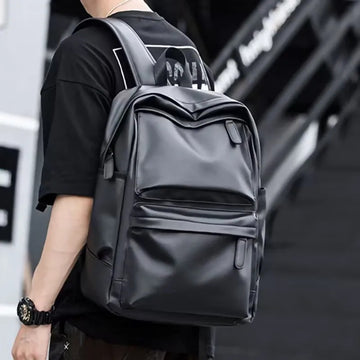 包包男Men Backpack Pu Leather Fashion Waterproof Travel Bag Casual 14 inch laptop backpacks mochilas para mujer school bag 가방 백팩 bolso