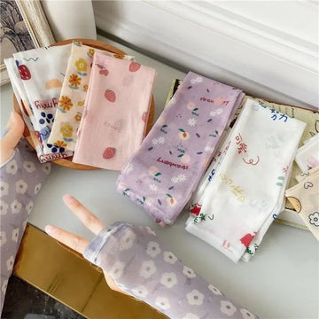 防晒冰袖女Loose Version Ice Sleeve Breathable Sunscreen Sleeves Sun Protection Arm Sleeves Anti-UV Long Gloves Cycling Sleeves