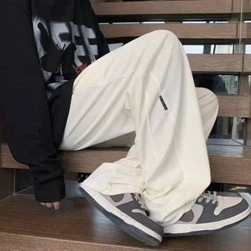 休闲裤男Straight-Leg Casual Pants For Men Loose-Fit Trendy Ins Style Wide-Leg Pants Autumn Male Pants