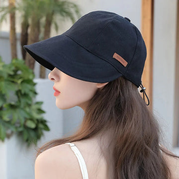 帽子女UV Protection Hat Fisherman Cap Sun Hat Portable Foldable Wide Brim Sun Protection Hats Summer Adjustable Size Cap for Women