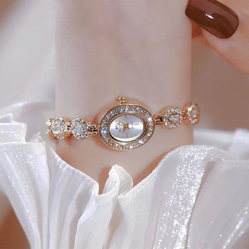 手表女UTHAI 2024 Women Chain Watch Light Luxury Brand Antique Rainbow Bracelet Wristwatch Waterproof Ladies Fashion Quartz Watches