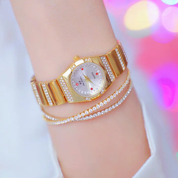 手表女UTHAI Women Watch Light Luxury Brand Business High Quality Waterproof Female Metal Bracelet Ladies Fashion Quartz Watches