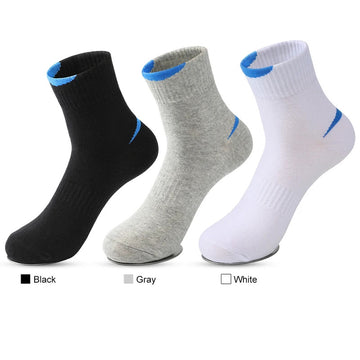 5 Pairs /lot Brand Men's Sports Socks Cotton Breathable Running Basketball Socks Male Socks High Quality Comfortable Socks men男士袜子