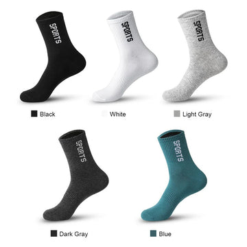 5 Pairs Apring Summer winter Mens Sports Socks Leisure Sweat Absorbent Comfortable Thin Breathable Socks men Basketball Meias男士袜子