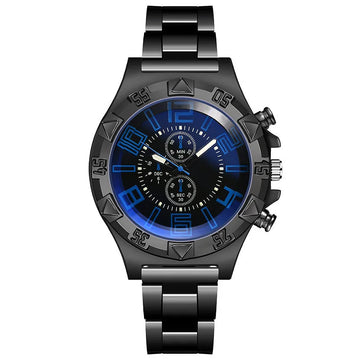 2024 New Sports Quartz Men's Watch Stainless Steel Band Men's Quartz Watch Luminous Chronograph Multifunction Watch for Man