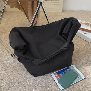 2024 New Canvas Totes Bags Women Casual Wild Ladies Handbags Solid Color Shoulder Women Bag Simple Female Messenger Bag Purses