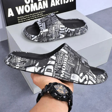 2024 New Style Men's Sport Slippers Summer Outer Wear Anti-Odor Anti-Slip Casual Trendy Couple Slippers For Women
