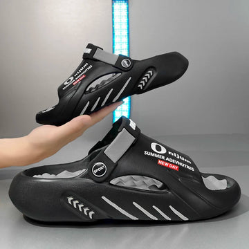 2025 Men's Massage Slippers Indoor Outdoor Sandals Beach Casual Shoes Comfortable Slides Men Women Home Slippers Big Size 46 47