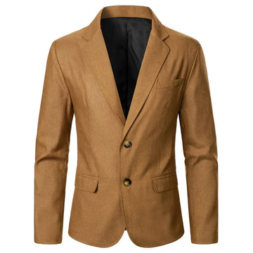 Men's Suit Jacket Solid Color Pockets Men's Top Business Casual Style Men's Wear Wedding Dinner Party Work Pub Prom Men's Coat