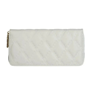 2025 New Ladies Purse Long Pu Zipper Clutch Bag Diamond Fashion Luxury Large Capacity Soft Woman Wallet Mobile Phone Bag