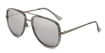 New Fashion Metal Pilot Sunglasses Woman Brand Designer Male Female Gradient Brown Leopard Sun Glasses Lady UV400 Shades