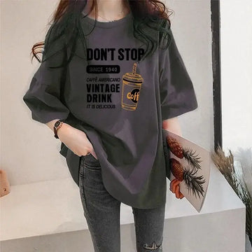 Áo thun nữ phong cách Nhật - Hàn mẫu mới 2025