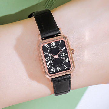 MAYZHISU Women Watch Light Luxury Retro Women Quartz Gold Wristwatch Stainless Steel Waterproof Female Clock Ladies Watch