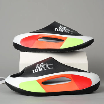 Fashion Men Slippers Indoor Outdoor Sandals Beach Comfortable Soft Slides Casual Shoes New Mens Flip-flops Indoor Home Slippers