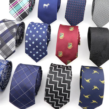 领带男Fashion 6cm Polyester Tie Balck Bule Red Plaid Jacquard weave Necktie for Men Business Wedding Party Formal Neck Tie Accessories