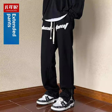 休闲裤男Tall Men's Trousers Autumn Straight-Leg Sports Casual Pants Trendy Youth Slim Fit Long Leggings Loose Baggy Pants For Men