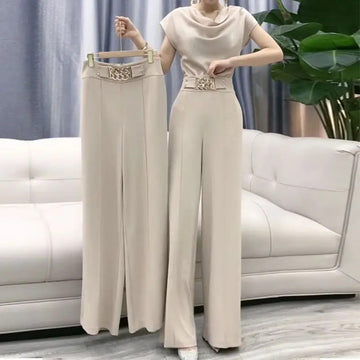 商务装女Casual Wide Leg Pants All-Matching Office Lady Trousers Women's Clothing Fashion Matching Summer Work Pants emo y2k aesthetic
