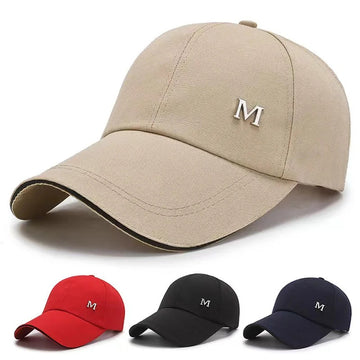 防晒帽男Women Men Peaked Hat Extended Brim Adjustable Summer Hat Solid Color Unisex Ponytail Hole Sunscreen Baseball Hat Head Accessory