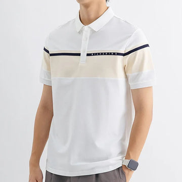 POLO男High-End Feel Men's Polo Shirt Casual Summer Trendy Short Sleeve T-Shirt Fashionable Paul Brand Men's Wear