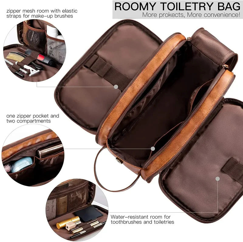 包包New Waterproof Men Cosmetic Bag Hanging Makeup Bag Nylon Travel Organizer Large Necessaries Make Up Case Wash Toiletry Bag 2024