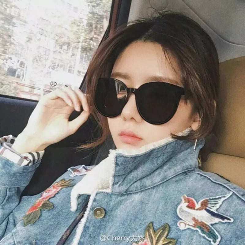 眼镜女OIMG Cat Eye Sunglasses Woman Vintage Brand Black Glasses Fashion Style Eyewear personality Sunglasses gafas de sol UV400
