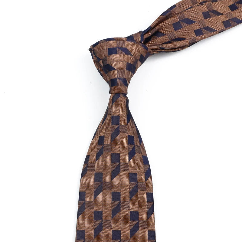 领带男New Classic Striped Ties Fashion Mens Green Blue Necktie For Business Meeting Wedding Tuxedo Suit Shirt Daily Wear Cravat Gift