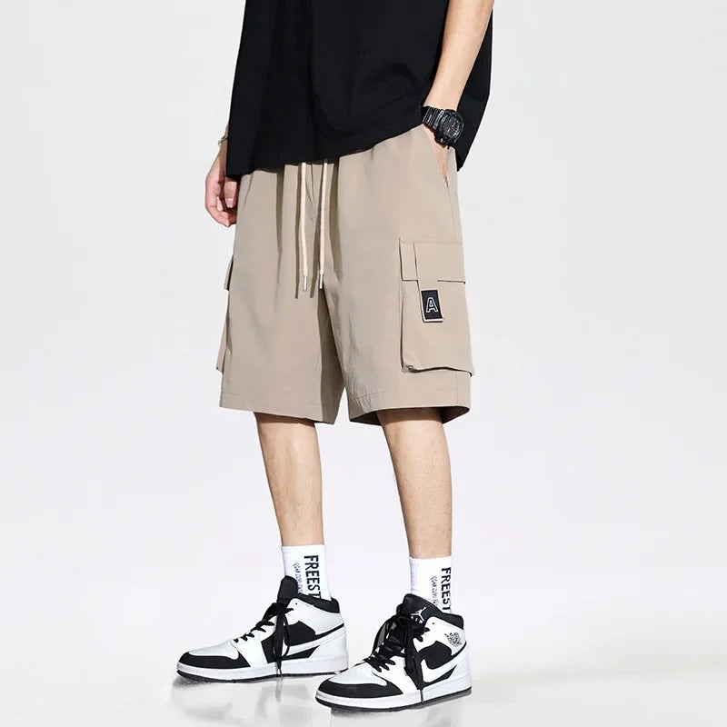 短裤男American Style Men's Summer New Trendy Sport Outdoor Black Loose-Fit Casual Shorts Five Minutes Pants