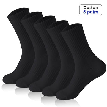 Brand Men Cotton Socks New Style White Socks Men Soft Breathable Sports Long socks Summer Winter for Male Socks Plus Size 6.5-11男士袜子