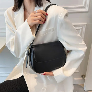 包包Advanced Texture Retro Small Saddle Bag Women 2024 New Popular All-Match Messenger Bag Fashion Underarm Bags Square Sling Bag