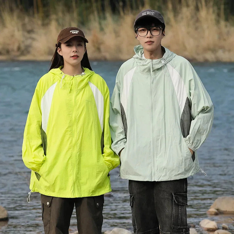 防晒衣男Breathable Men's Women's Summer New Sun-protection Loose-fit Ice Silk Thin Ultraviolet-blocking Anti-sun Jacket