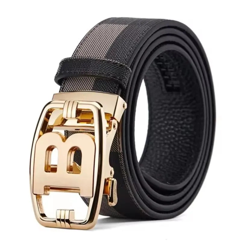 腰带High Quality Men's Belt Designer Genuine Leather Belts Male Metal Automatic Buckle Casual Fashionable Belt For Men Jeans