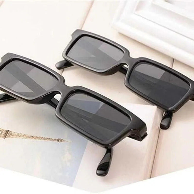 太阳镜男New Small Frame Rectangle Sunglasses Men Fashion Spy Hindsight Sun Glasses Men Brand Designer Square Eyewear UV400 Oculos De Sol
