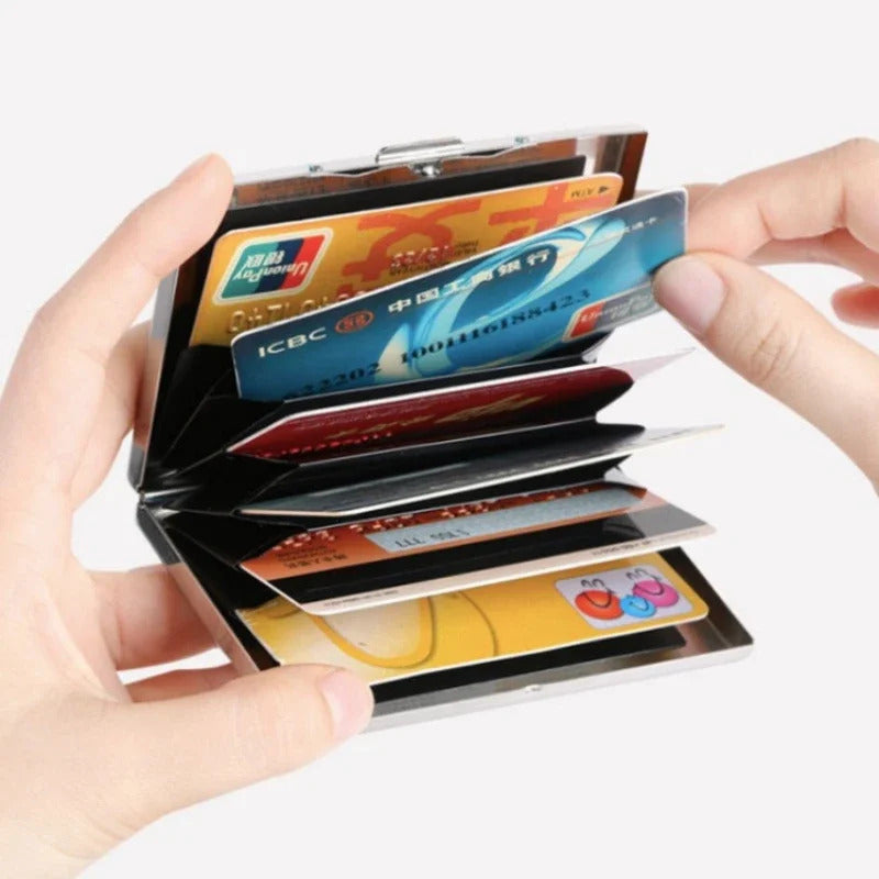 包包男1pc Card Holder Men RFID Blocking Aluminum Metal Slim Wallet Money Bag Anti-scan Credit Card Holder Thin Case Small Male Wallet