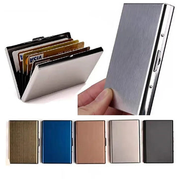 包包男1pc Card Holder Men RFID Blocking Aluminum Metal Slim Wallet Money Bag Anti-scan Credit Card Holder Thin Case Small Male Wallet