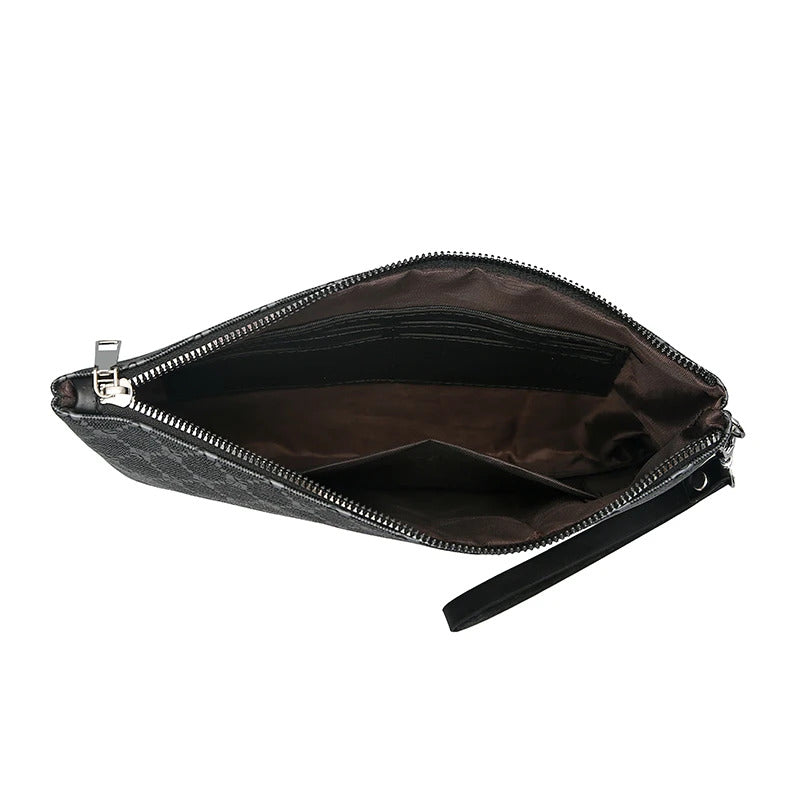 包包男Fashion Business Men Day Clutch Bag High Quality PU Leather Male Money Handbag Casual Men's Cardholder Case Pouch Bag