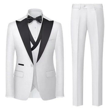 礼服男2024 New Classic Men's 3-Piece Formal Evening Party Classic Wedding Formal Stylish Suit Set For Men High Quality Customizable