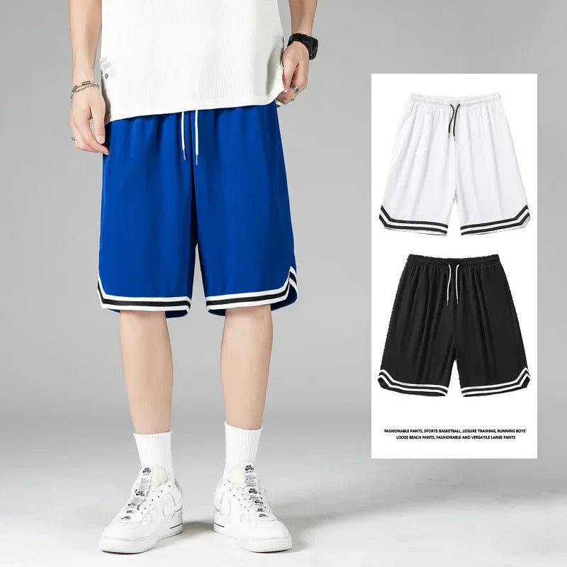 短裤男Summer Classic Quick-Dry Basketball Pants Training Shorts Fitness Loose-Fit Plus Size Thin Pants Men Women's