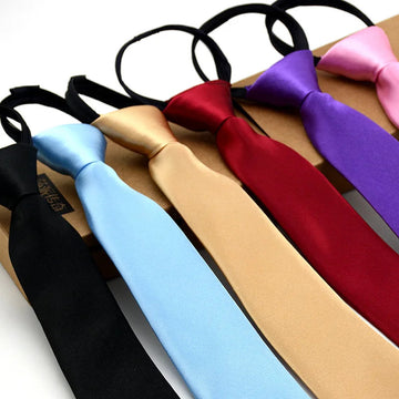 领带男Colorful Women Ties 2021 Solid Silky Narrow Neck Tie Slim Smooth Necktie Korean Style Simple Elegant All-match Trendy Unisex
