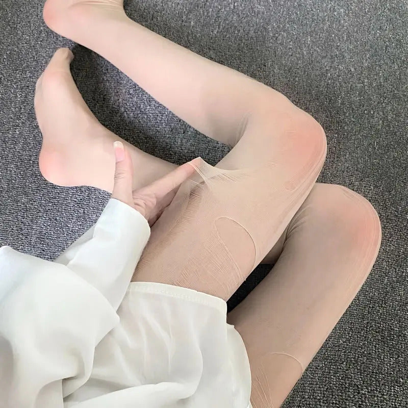 丝袜Women Sexy Pantyhose Black Stockings Leggings Hosiery Sheer Tights Slim Disposable See Through Ultra Thin Bottom