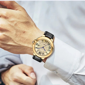 手表男手表男Fashionabletrendy Waterproof Multifunctional Men's Automatic Mechanical Watch Calendar Business Style