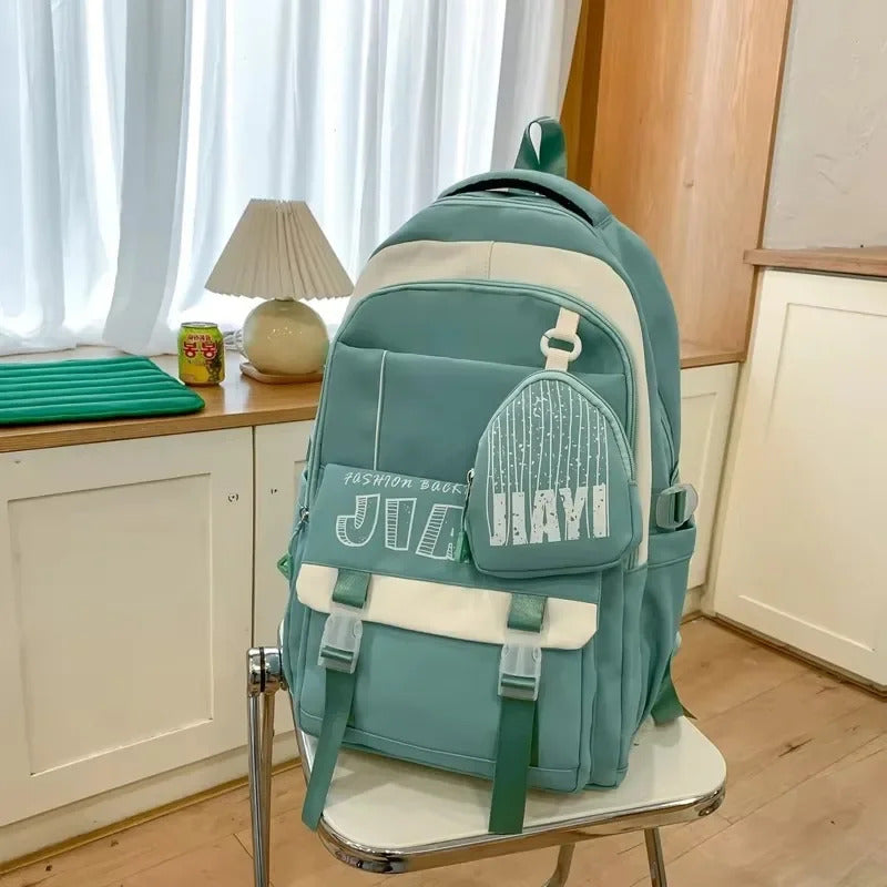 包包男Simple Versatile Nylon Backpacks High Quality Large Capacity Schoolbags for Unisex 2025 Fashion Interior Zipper Pocket