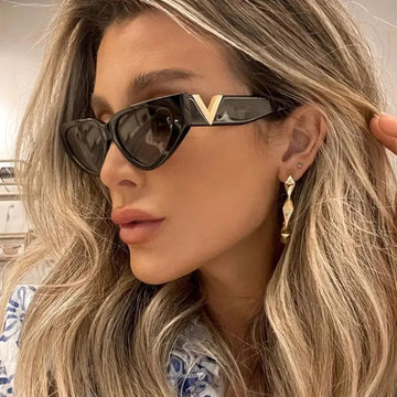 眼镜女Vintage Small Cat eye Sunglasses Women's Vintage Brand Designer Glasses Women Sun Glasses Square UV400 Eyewear Oculos De Sol