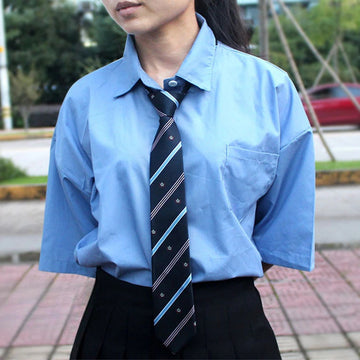 领带男Korean College Style Ties 6CM Short Plaid Polyester Lazy Zipper Tie for Student Women Class Uniform Daily Accessory Neckties