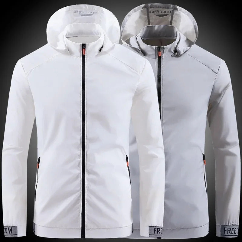 防晒衣男Outdoor Sun Protection Jacket For Men Breathable Reflective Striped Lightweight Fishing Shirt Summer Skin Tone Casual Clothes